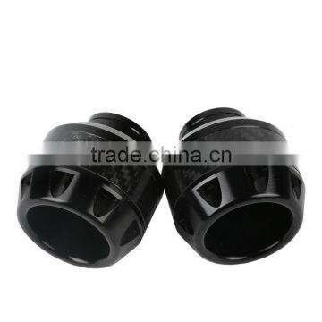 Black Carbon Fiber Frame Sliders Crash Protector For Yamaha Force Jog Scooter