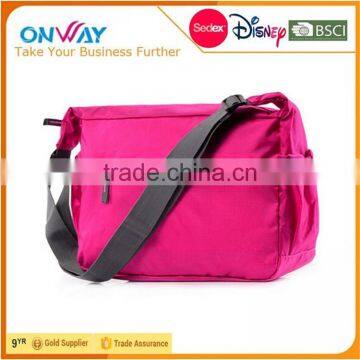 Factory price water resistant pink sling bag mens shoulder bag