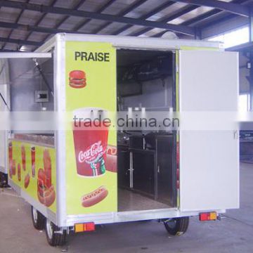 dining box van truck trailer/Mobile Dining Trailers/Dining car trailer/semi-trailer/