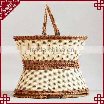 Food Grade PE Wicker Hand Basket Outdoor Picnic Basket Fruit Basket Wholesale photo-5