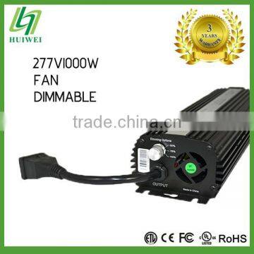 Hydroponic Light Ballast HID 277V1000W Electronic Dimmable Ballast With Cooling Fan Original Manufacturer photo-3