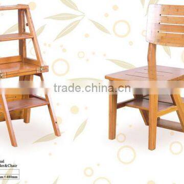 Multifunctional Bamboo Ladder & Chair