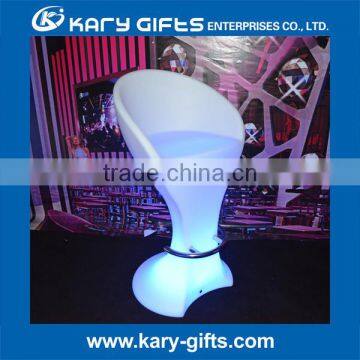 Illuminated furniture nightclub stool led bar chair