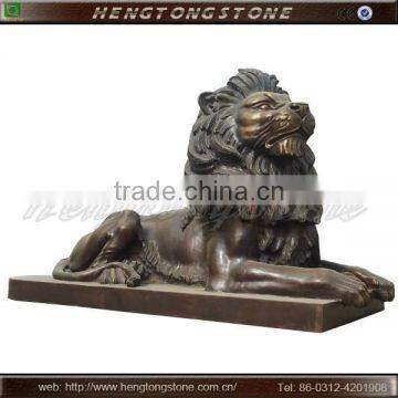 Large Outdoor Brass Lion Sculpture