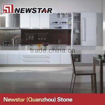 White lacquer painting modern kitchen cabinet