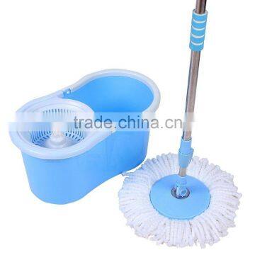 360 Rotation Spin Mop With 2 Mop Heads SS Bucket Reusable Mop Heads photo-2