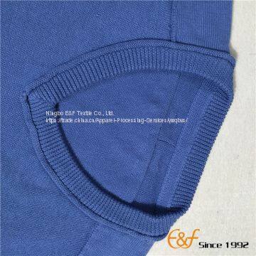 Boy's V Neck Pullover Sweater With Reverse Linking Design photo-3