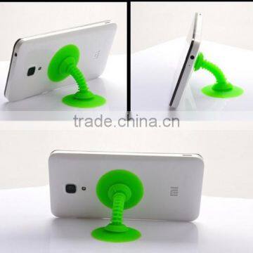 2014 Newest smart Mini silicone phone sucker stand two-side sucker