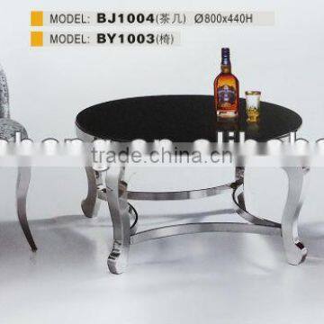 china supplier livingroom furniture cheap leisure chair and coffee table BY1004