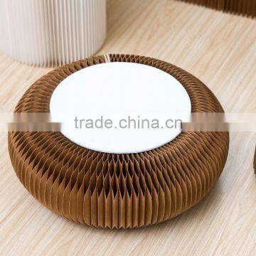 Weshine-Modern Accordion Paper Home Furniture Cattail Hassock photo-3