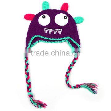 Cute Designs Winter Warm Cotton Children Baby Kids Crochet Hats Christmas Gift photo-3