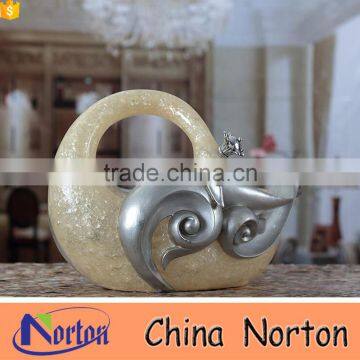 Custom exquisite swan resin dry fruit plate decoration NTRS-TD008A