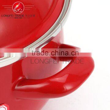 Yiwu Houseware Red Hot Sale 5pcs Enamel Coated Cast Iron Cookware Wholesale photo-5