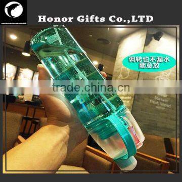 2016 New Design Multifunctional Water Spray Plastic Drinking Water Bottle photo-3
