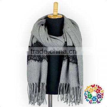 Hot Sale Scarf Shawl Oversize Plain Color Scarf Fall Winter Women Fashion Accessories Warm Scarf With Tassel photo-6