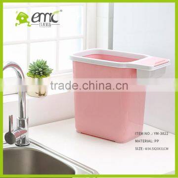 High Quality Home Garbage Can Trash Plastic Cans Plastic Trash Bins Indoor Waste Basket photo-2