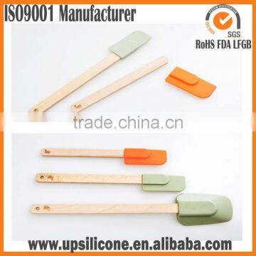 Silicone Spatula Head With Wooden/plastic/stainless Steel Handle photo-3