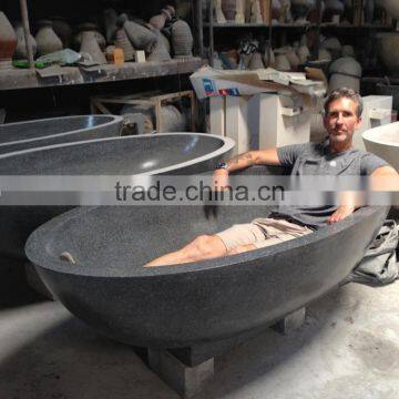China Factory Home Decoration Wholesale Marble Marble Bathtub Black Stone photo-4