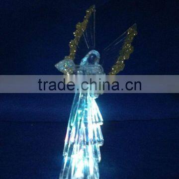 artificial plastic PS LED angels figurines decorative