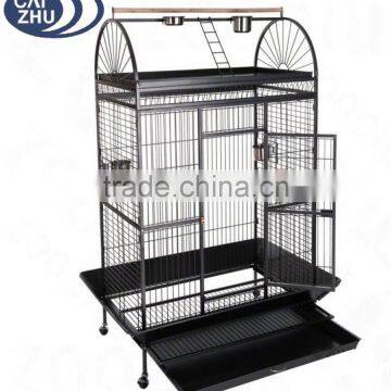 X Large 178cm Play Top Roof Parrot Aviary Bird Cage Perch Ladder On Wheels