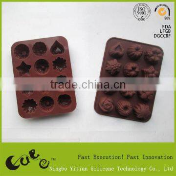 silicone flower chocolate mold