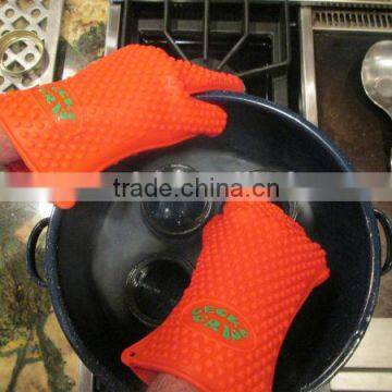 Oven Mitt for cooking heat BBQ glove silicone made funny oven mitts