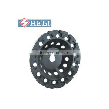 T segmented cup wheel for granting wheel