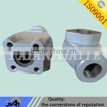 WCB cast steel casting silica sol precision casting for pipe parts flanged pipe fitting