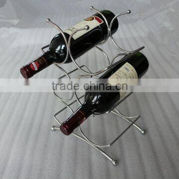 CHROME WINE RACK / METAL WINE RACK FOR 6 BOTTLES photo-6