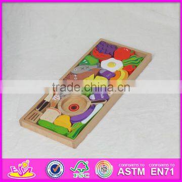 2016 New Design Cooking Toy Wooden Puzzles for Toddlers W14A157