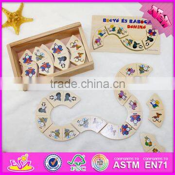 2016 Hot Sale Funny Children Wooden Domino Toy W15A063 photo-5