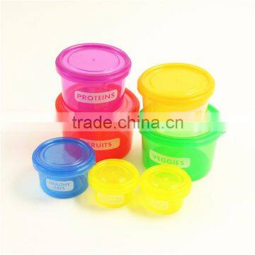 Portions Food Storage Containers,Store Food and Meals / 100 Percent Leak Proof / Perfect Portion Sized Plastic 7PCS Salad Bowl photo-4
