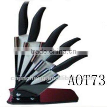 ABS handle Ceramic Knife Set, white blades knife AOT73