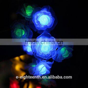 2016 New Popular Colorful Rose String Lights Solar Garden Lights 20led Outdoor Fairy Lamp photo-2