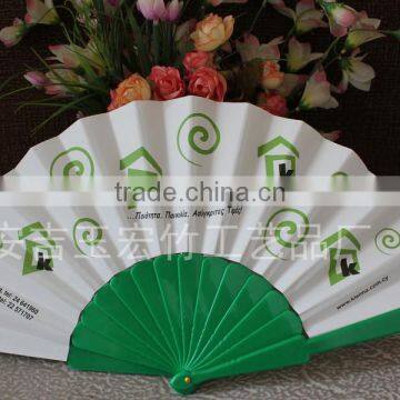 Spanish plastic folding fan for promotion