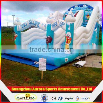 New finished backyard inflatable stair slide for kids play