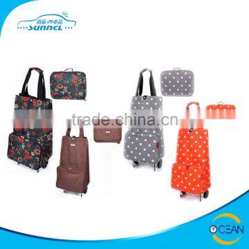 Simple and Light Weight Convenient Foldable Trolley Bag good for Travel and Shopping