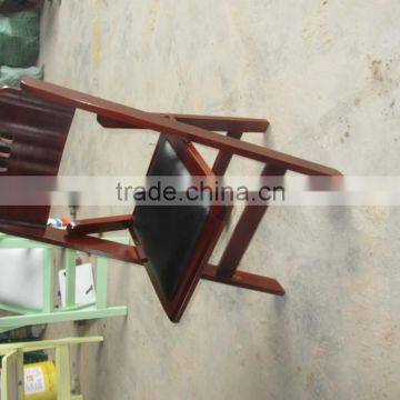 Pure Beech Wood White Folding Chair With PVC Pad for Wedding Rental photo-6