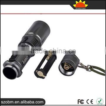 Wholesale HT-1690 T6 LED Focus Adjustable Zoomable LED Flashlight Torch With Magnetic Control photo-4