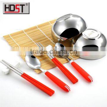 4 kinds of color korean fashion and holiday cutlery gift