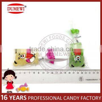 HALAL Cartoon Bear Shape Soft Gummy Lollipop Candy Jelly Pops photo-5