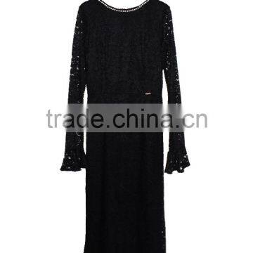 New arrival Off-shoulder spring dress ladies sexy black dress