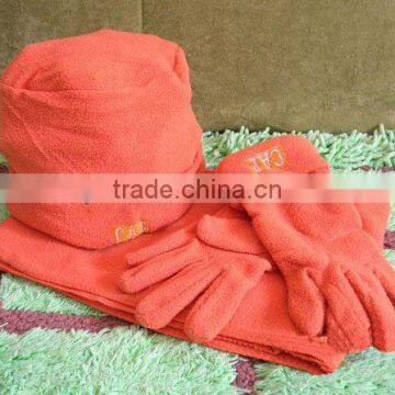 Polar Fleece 3 PCS Set (Glove, Hat, Scarf)