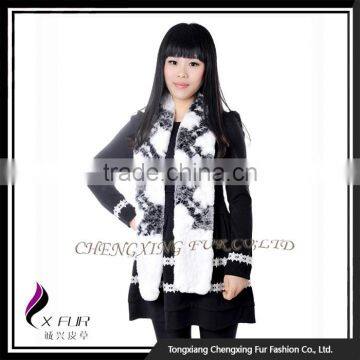 CX-S-164C High Quality Fashion Lady OEM Real Fur Scarf And Shawl 2016 For Promotional photo-5