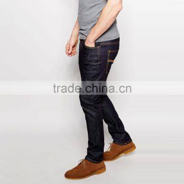 Black Plain Casual Denim Jeans Made in China Factory Price for Men photo-4