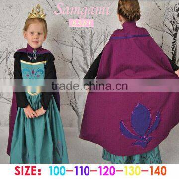 wholesale girls dress with capes kids long sleeve dresses for 3-8 years children cosplay dresses