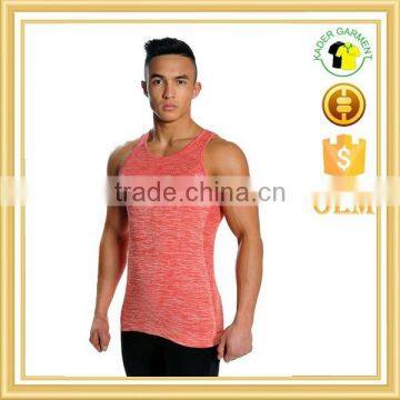 Custom Logo Slim Fit Tank Top, Muscle Fit Gym Stringer Vest Men photo-2