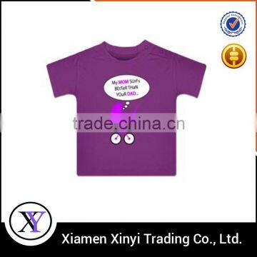 High quality fashion style custom cheap printed tshirt kids