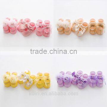 2017 New Design Spring Baby Socks Cotton Lace Stocking Flowers Bow Socks Floor Socks Anti-pilling Anti-skid photo-4