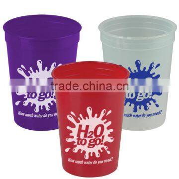 USA Made 12 oz Smooth-Sided Transparent Stadium Cup - Comes With Your Logo photo-2